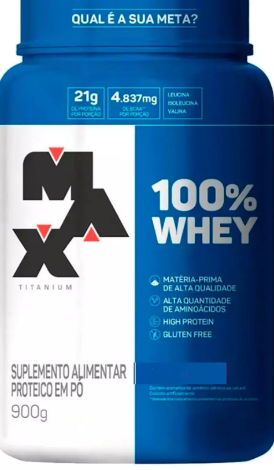 Suplemento Alimentar Max Titanium 100% Whey 900g