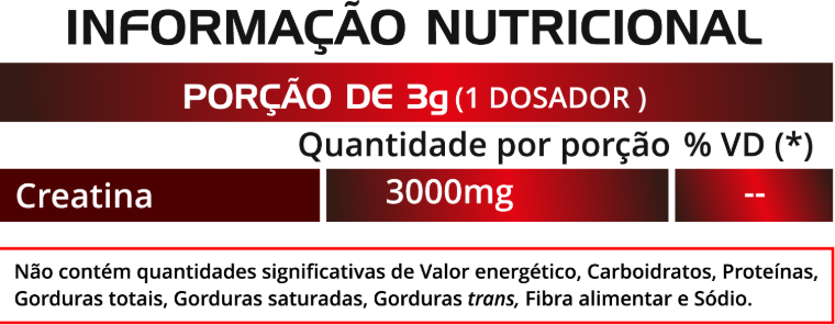 Creatina em pó micronizada 300G