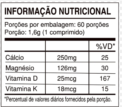 Cálcio MDK Health Labs 60 COMPRIMIDOS