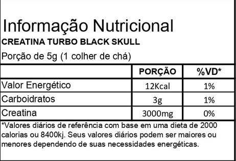Creatina Turbo Black Skull 300G