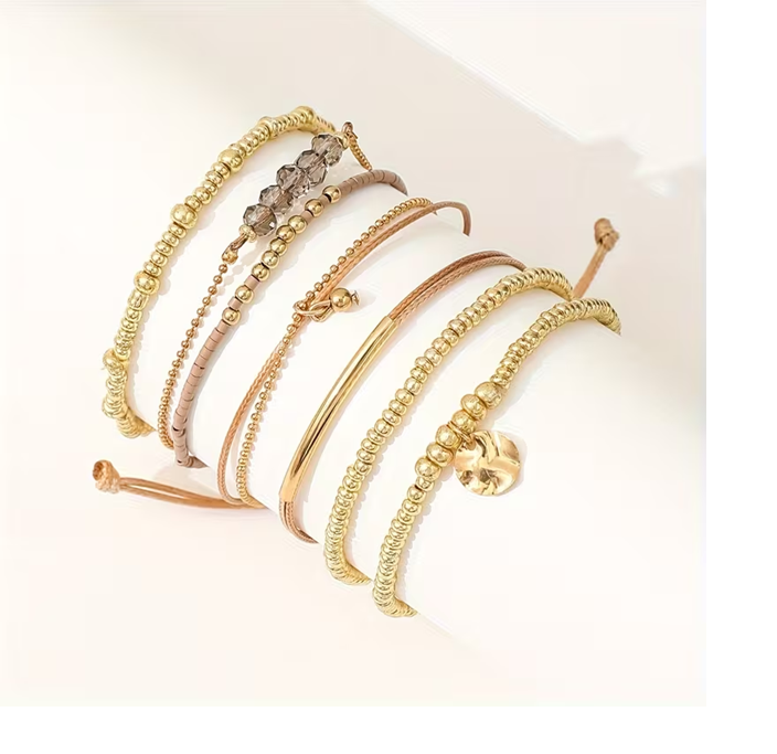 Set de 7 piezas de pulseras para niñas/mujeres