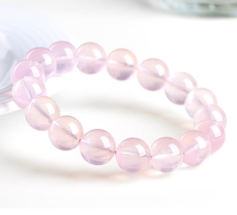 Clear Starlight Pink Energy Crystal Bracelet