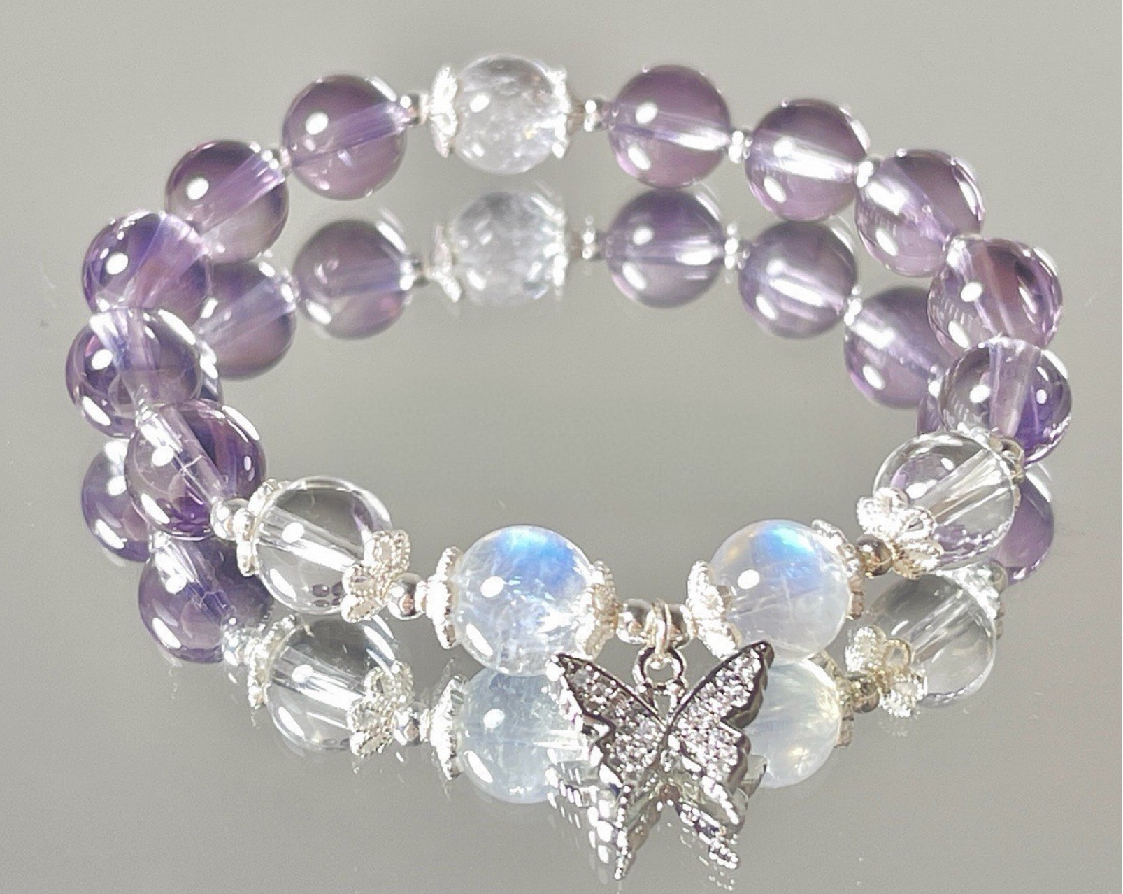 Amethyst Moonlight Energy Bracelet