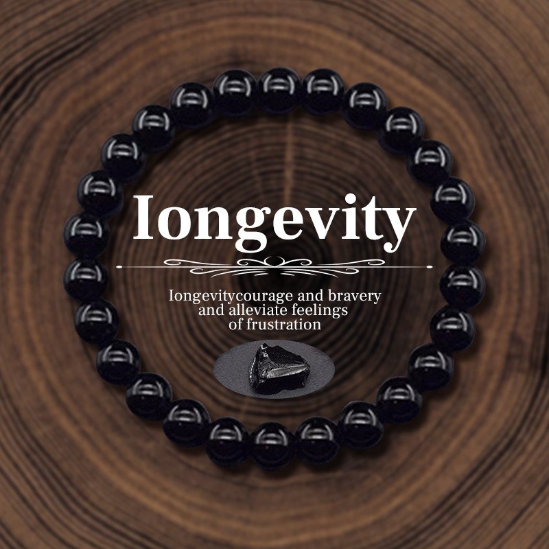 Obsidian Longevity Energy Bracelet