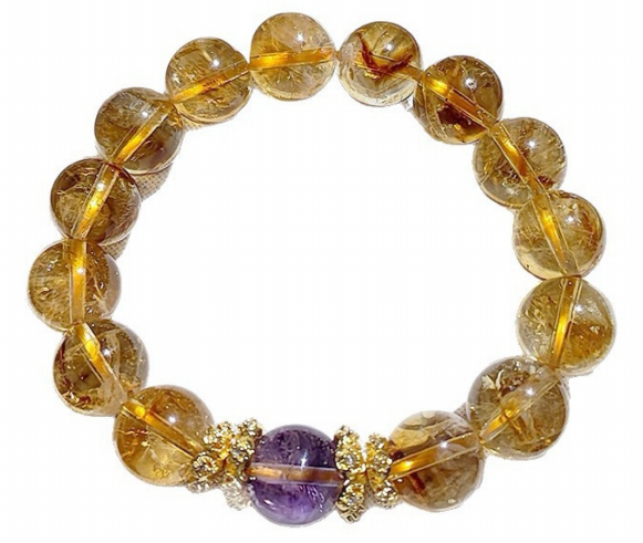 Golden Rutilated Quartz Energy Bracelet