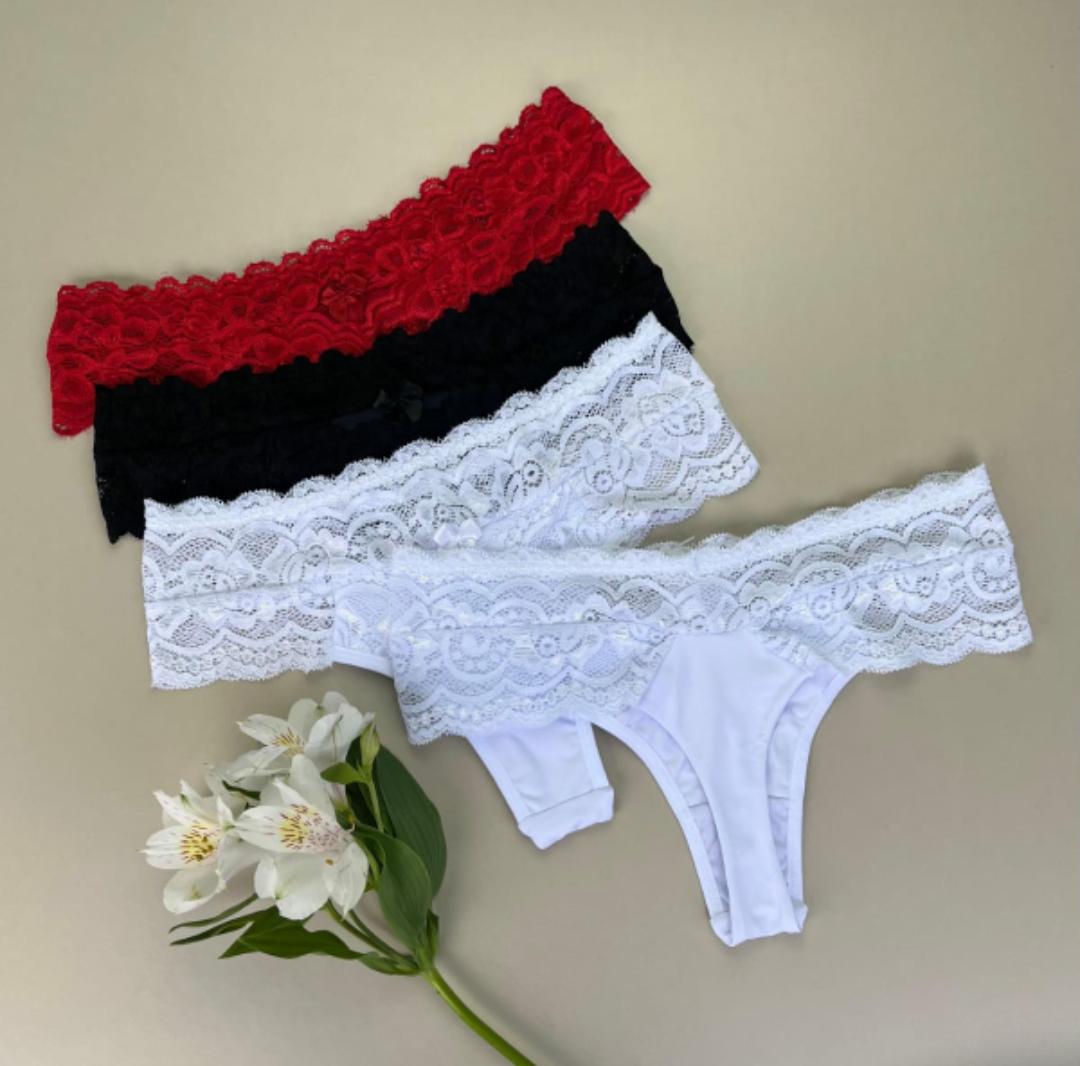 Calcinhas rendadas femininas