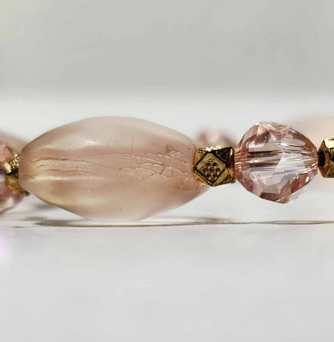 "Sabrina" Rose Quartz Beaded Bracelet