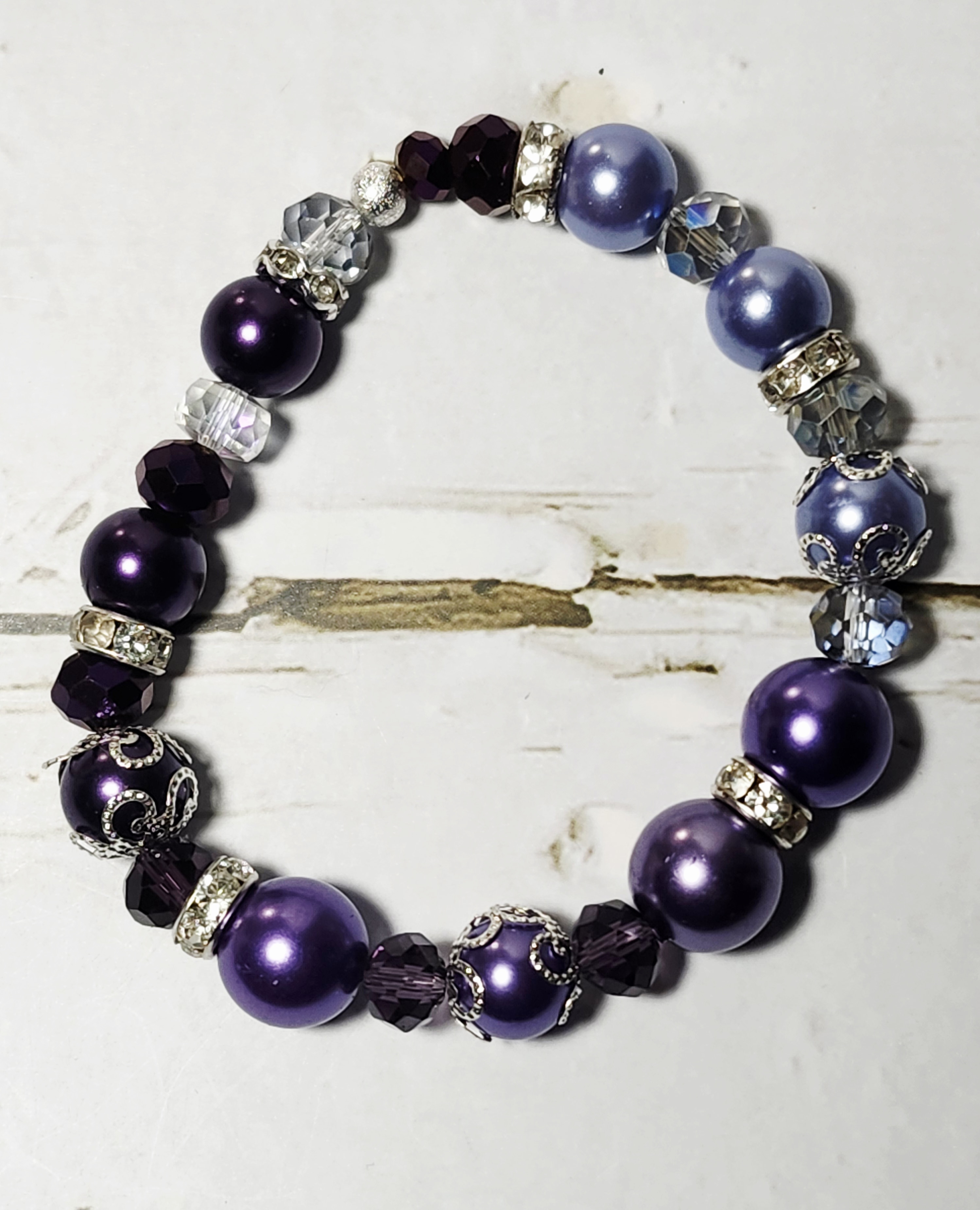 "Maia" Purple Beaded Bracelet