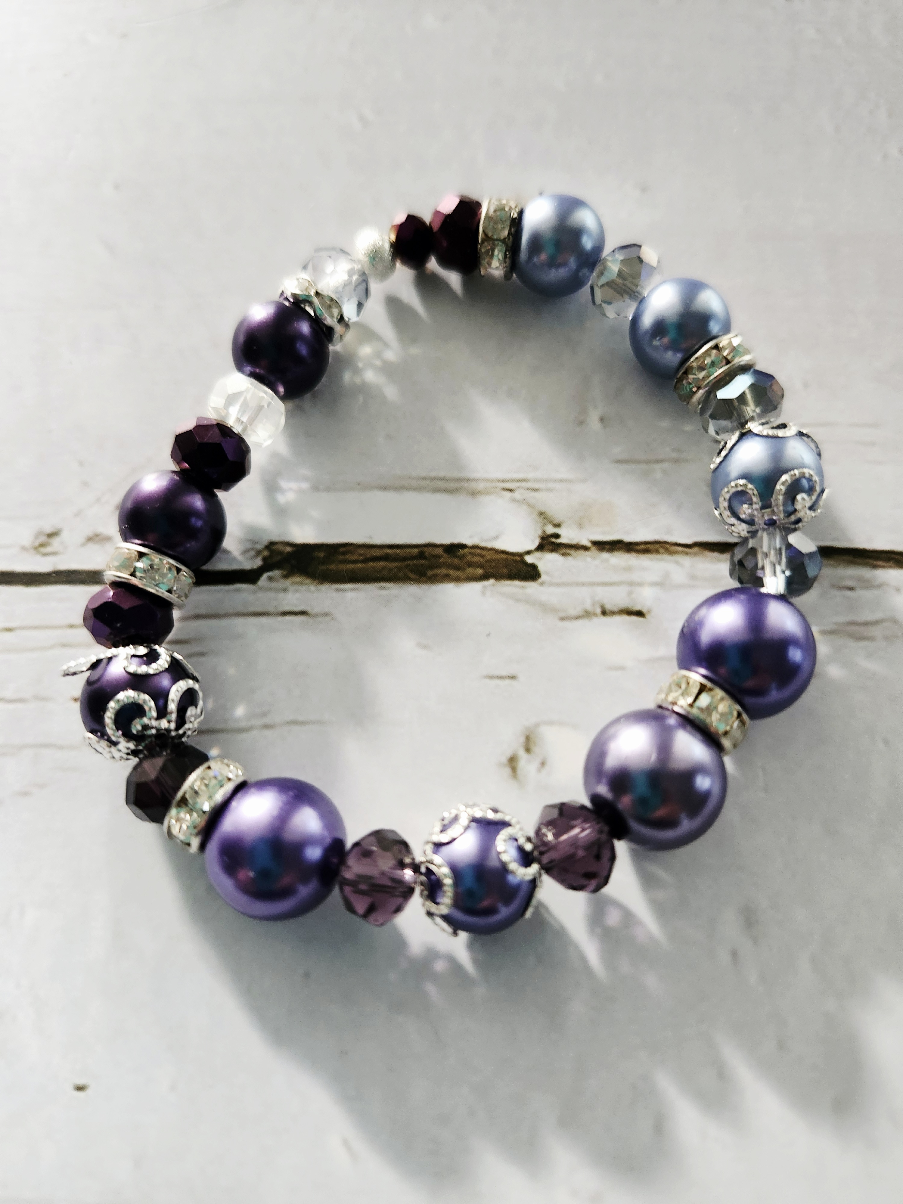 "Maia" Purple Beaded Bracelet
