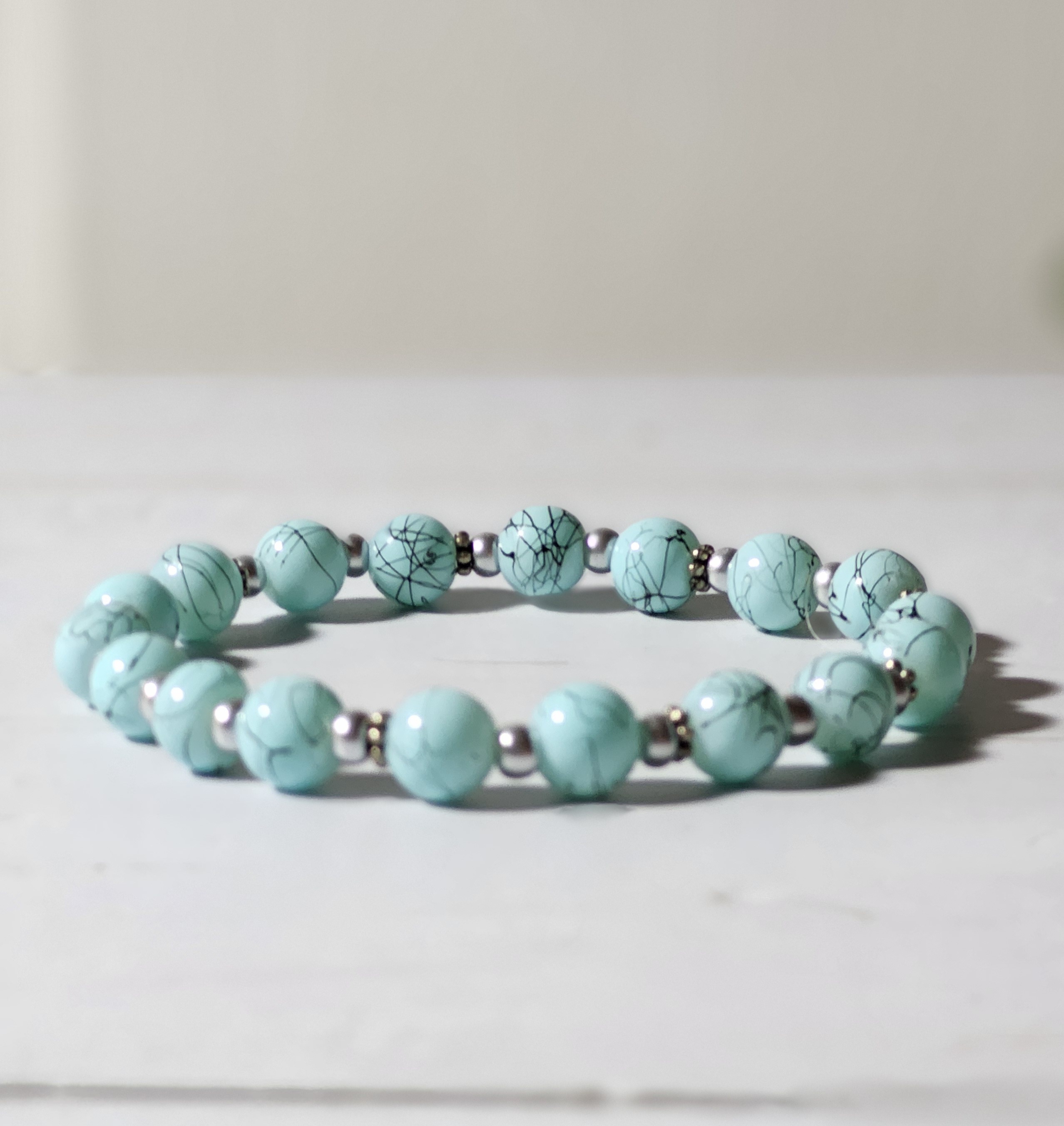"Charlotte" Turquoise Beaded Bracelet