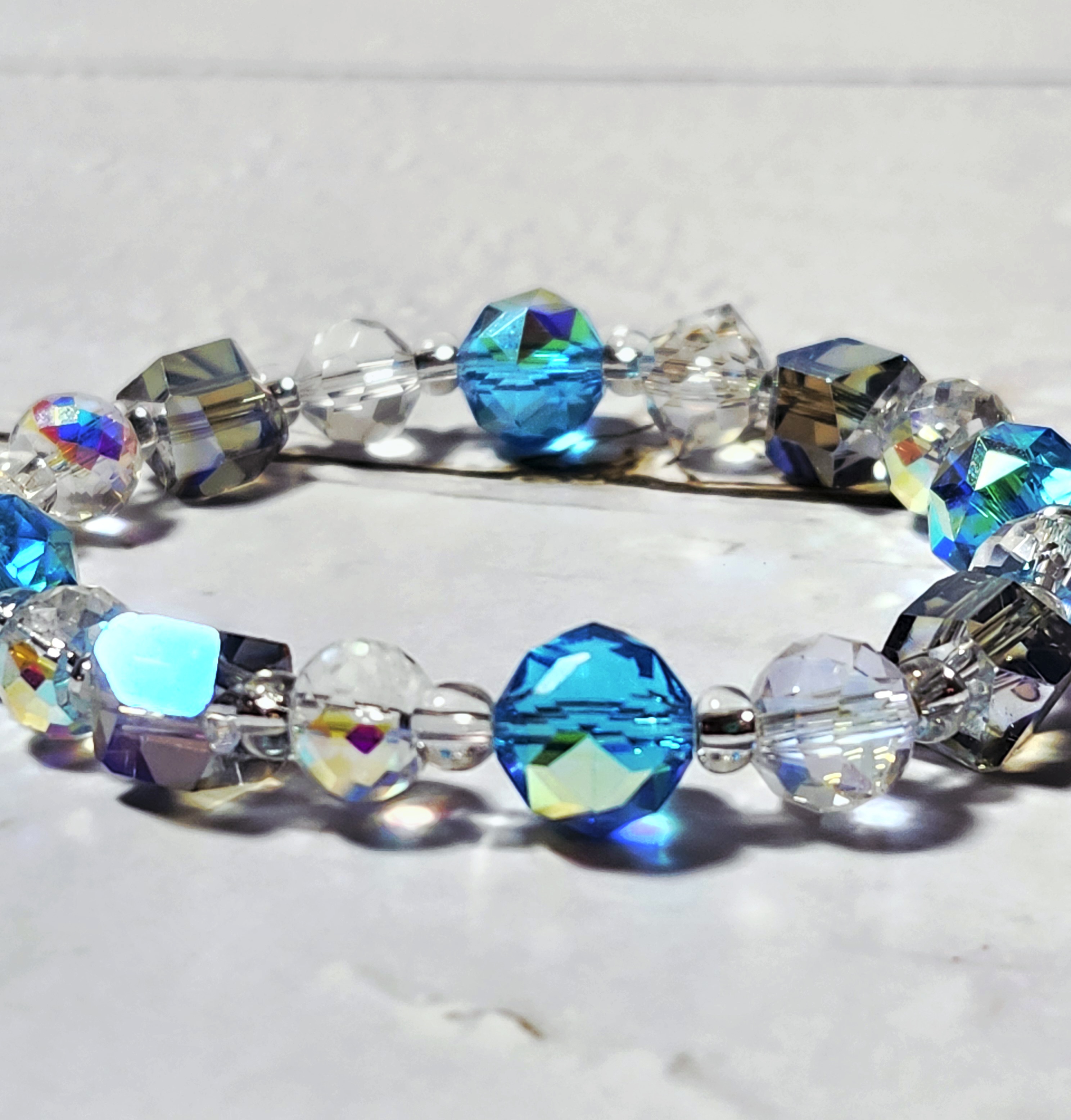 "Carly" Crystal Beaded Bracelet