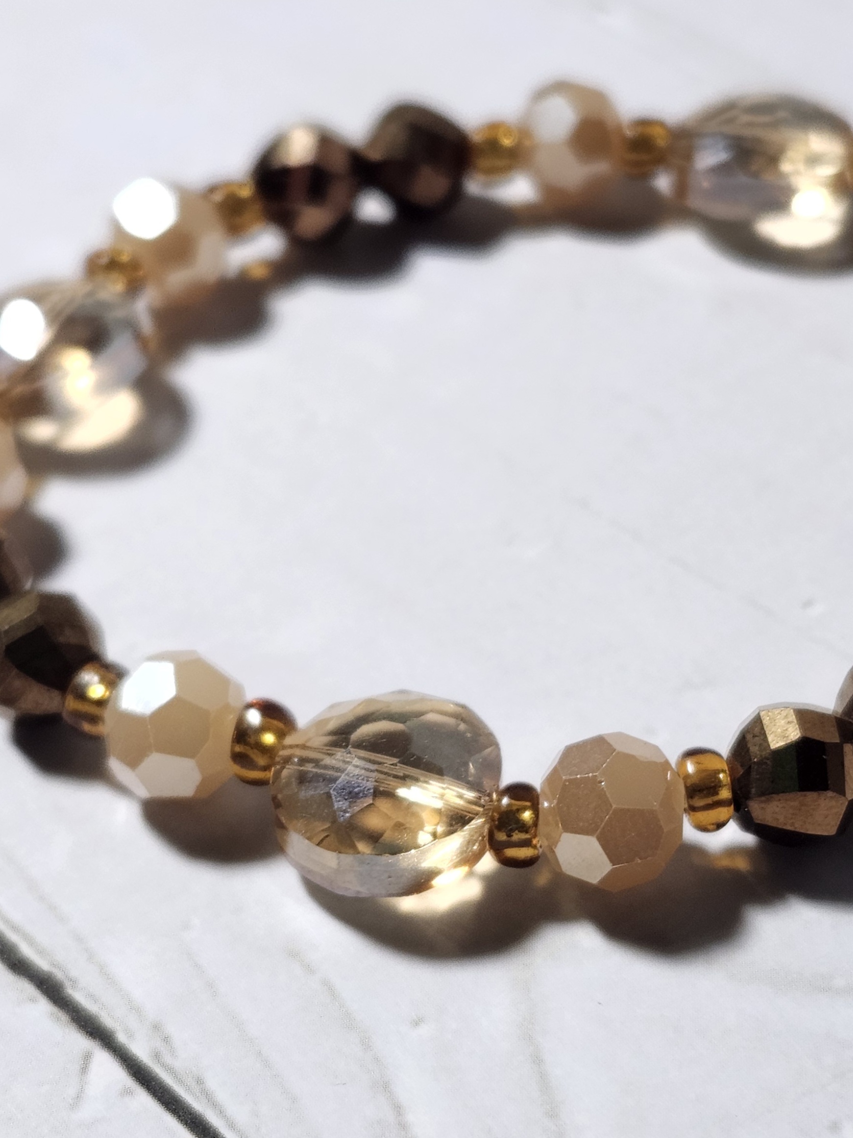 "Sandy" Beaded Stretch Bracelet