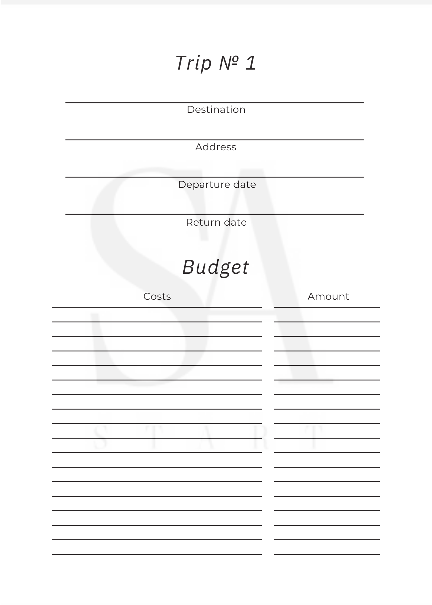 StArt Travel Planner