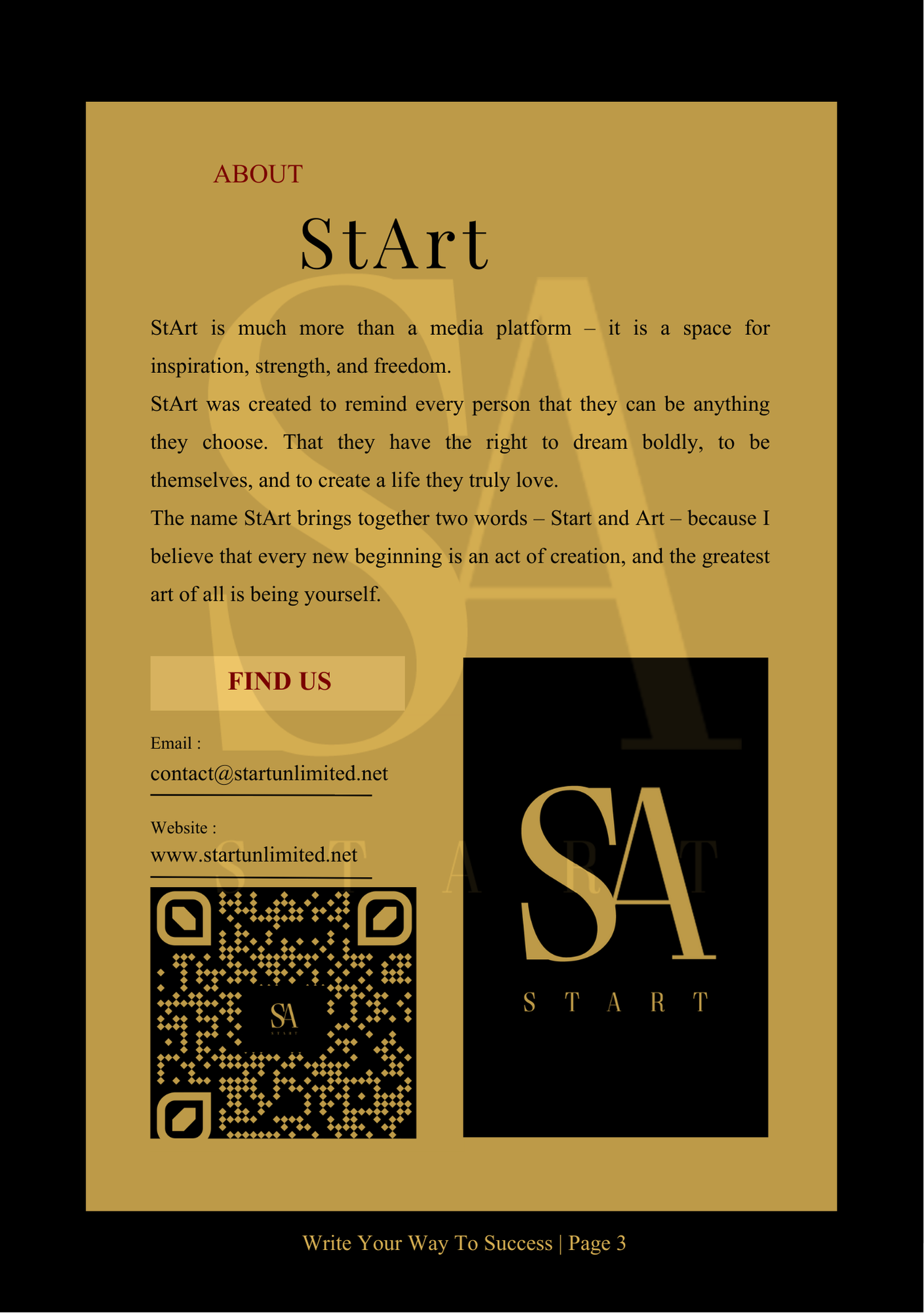 Write Your Way To Success