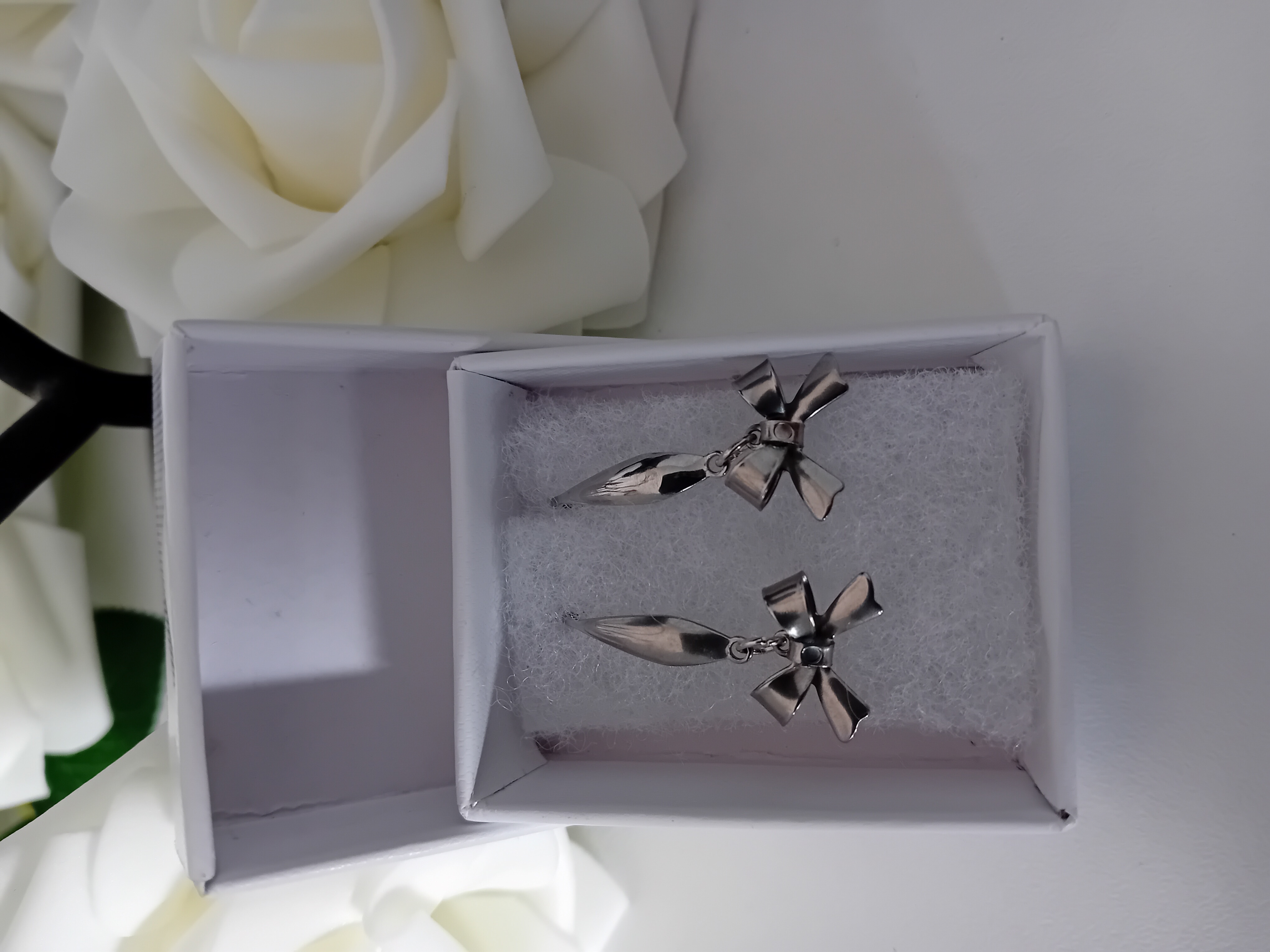 Boucles d'oreilles en argent NOEUD