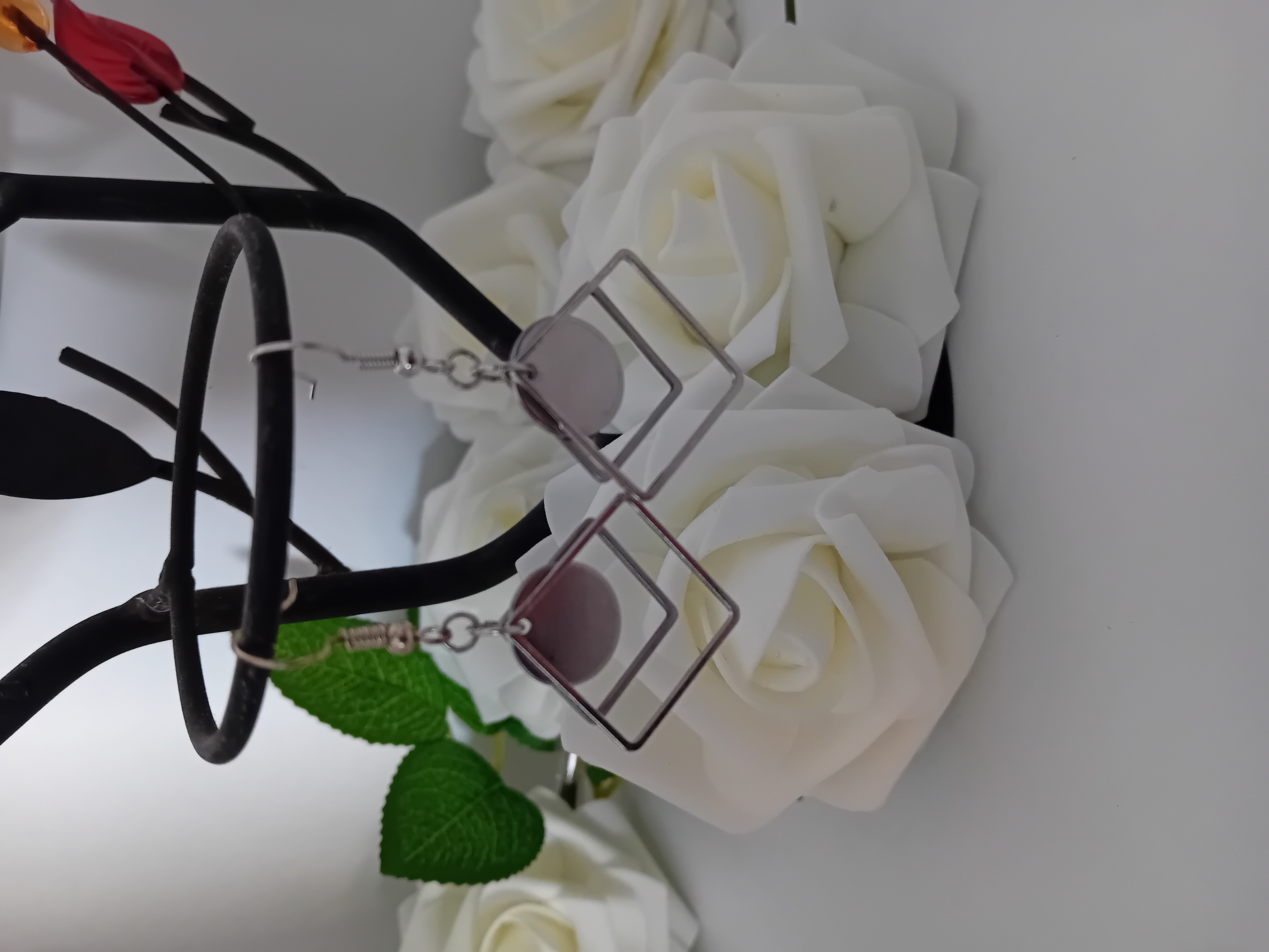 Boucles d'oreilles géométriques en argent