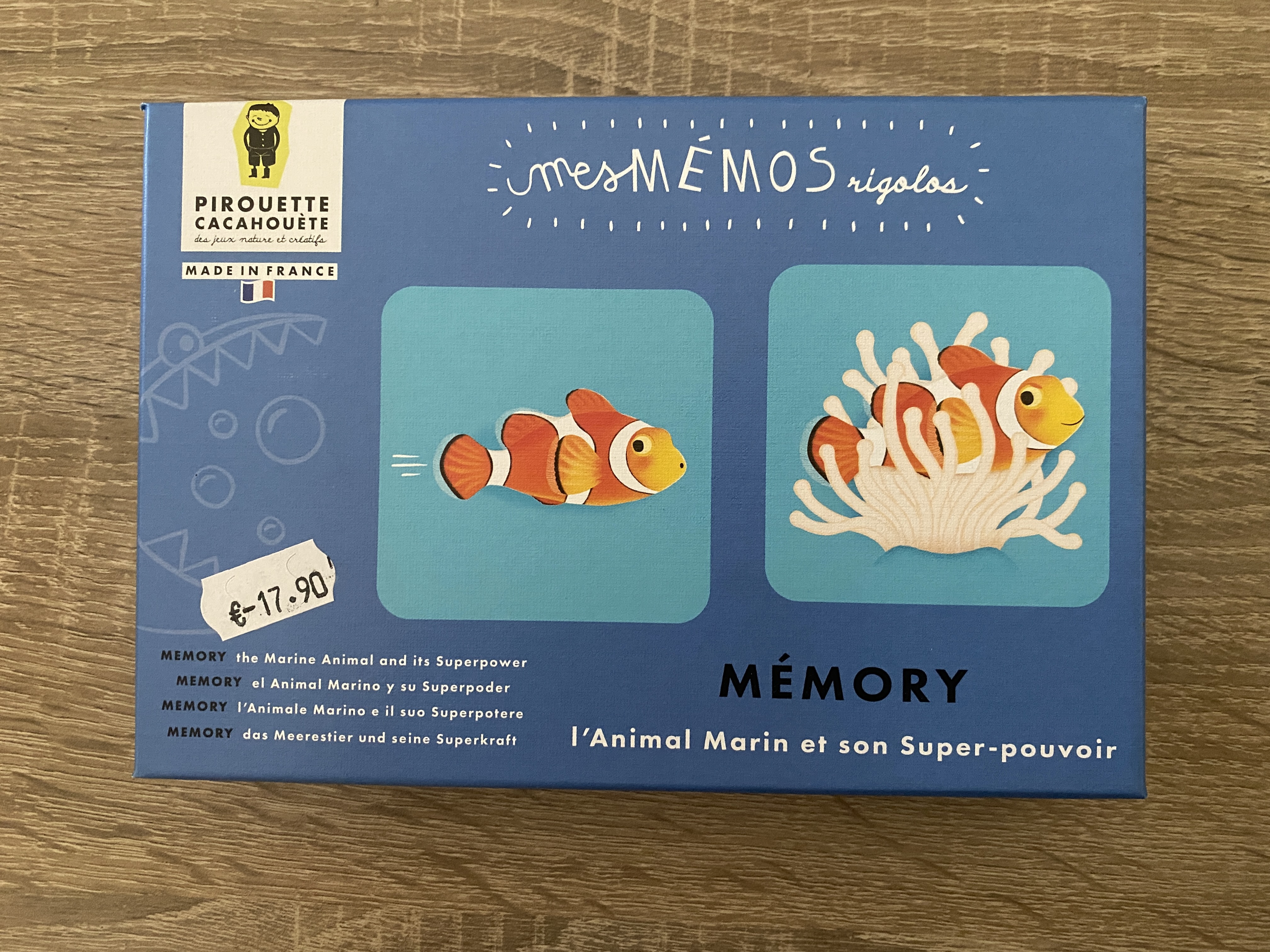 Jeu de mémoire 'Animal Marin et son Super-pouvoir'