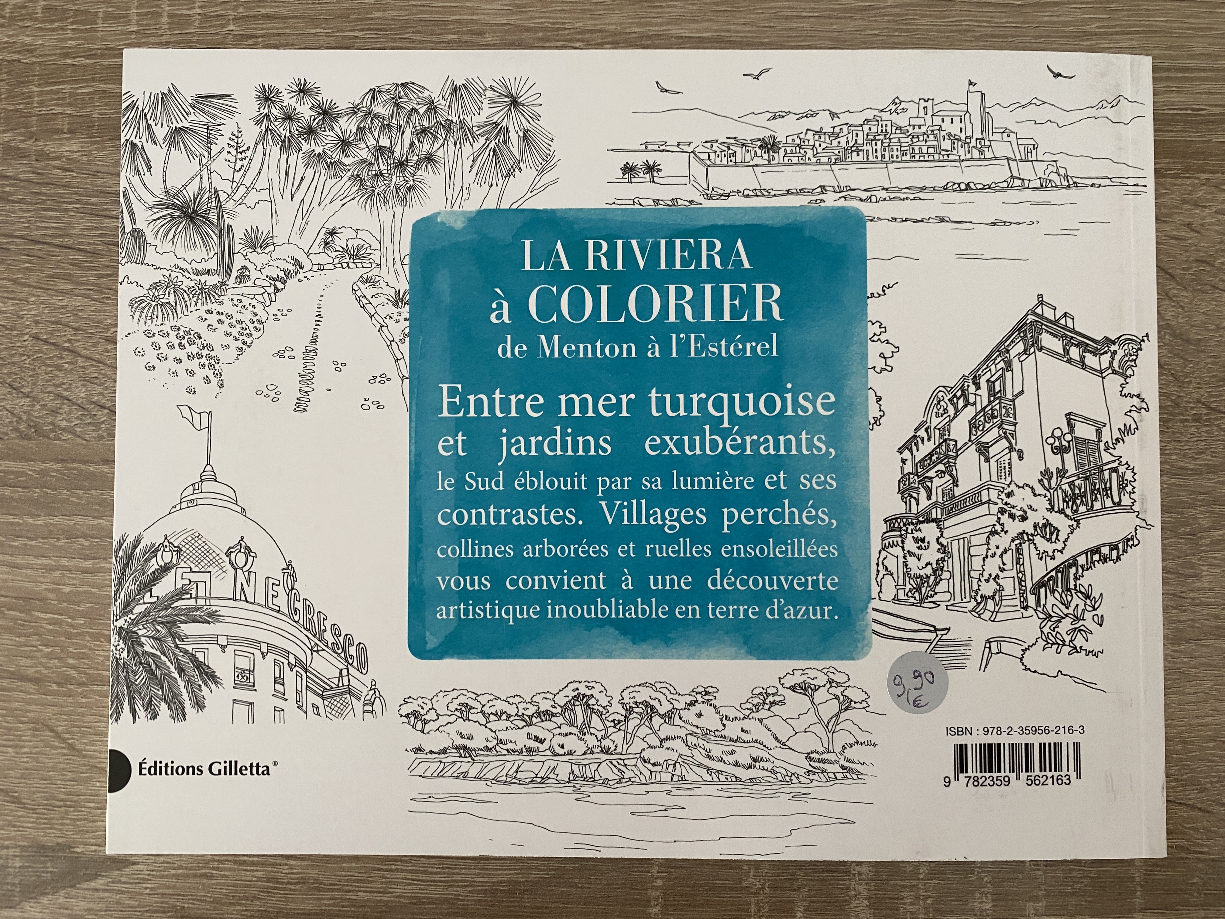 La Riviera à colorier de Menton à l’Estérel