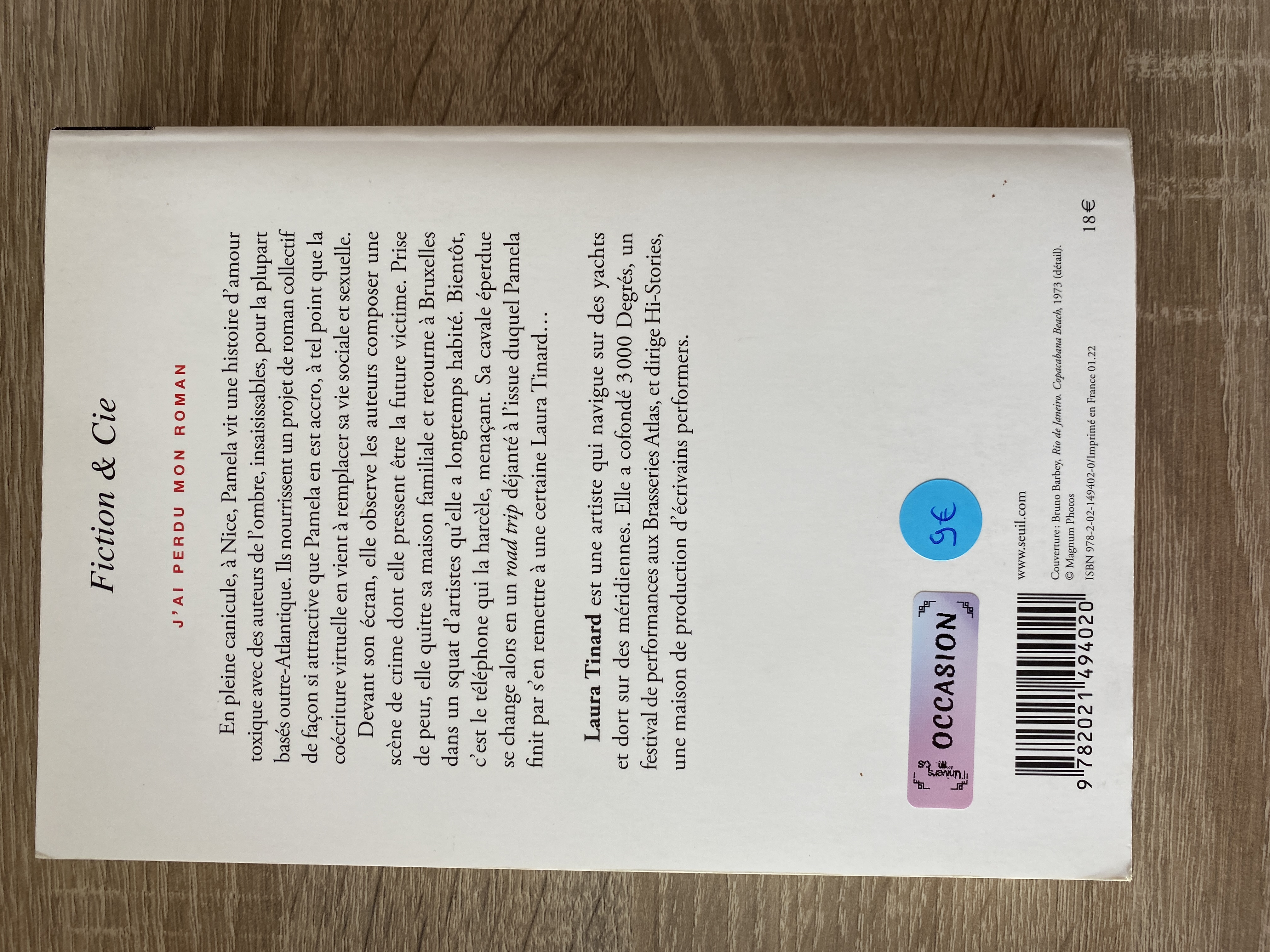 (Occasion) J'ai perdu mon roman