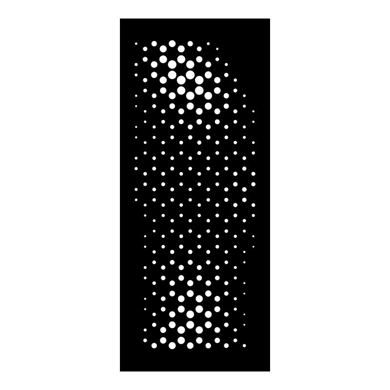 Geometric Metal art for door