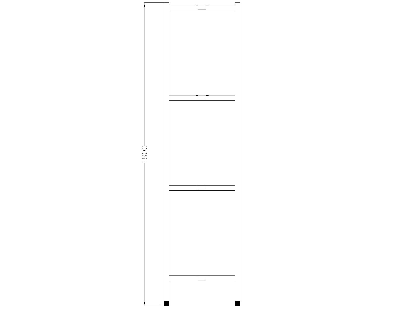 Stainless Steel 4-Shelf Storage Rack – Heavy Duty, Durable & Corrosion Resistant-1800x450x1800mm