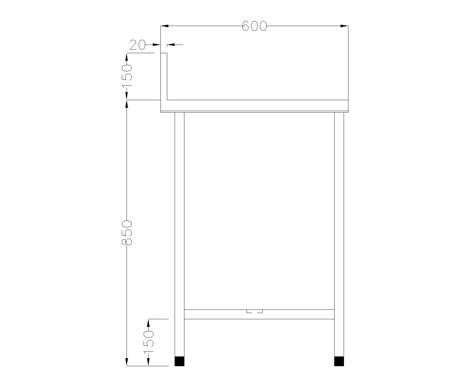 Stainless Steel Work Table with Splash & Undershelf 1200x600x850+150 – Commercial Kitchen Use