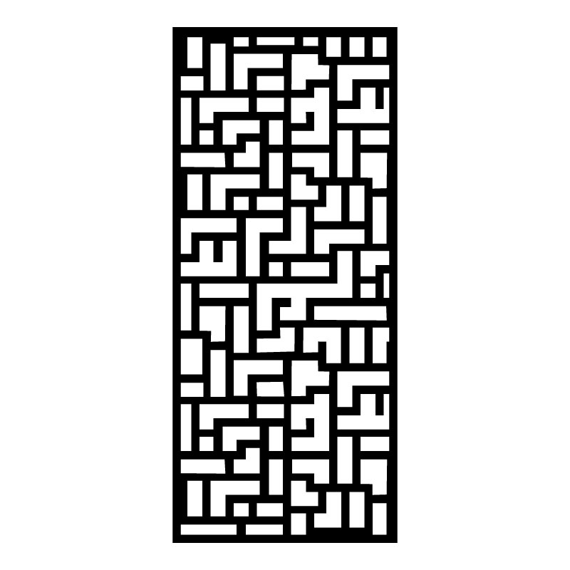 Geometric Metal art for door