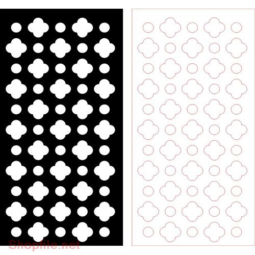 CNC Jaali Laser Cutting Design no 451 TO 475