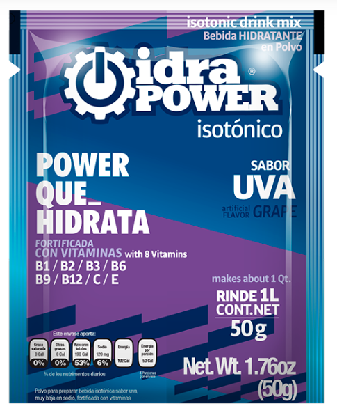 IdraPower isotónico con azucar