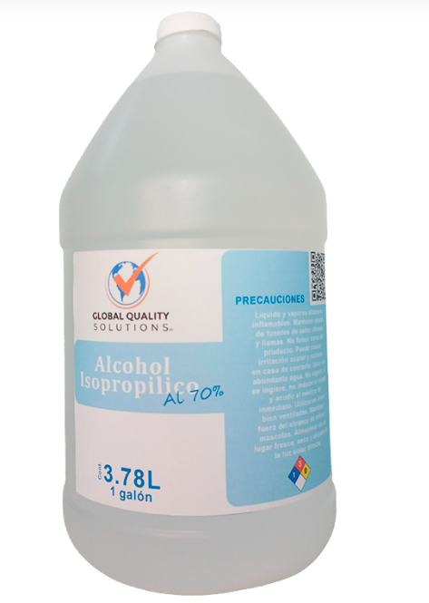 Alcohol isopropílico al 70%