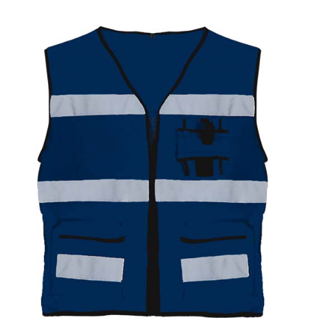 Chaleco de seguridad azul