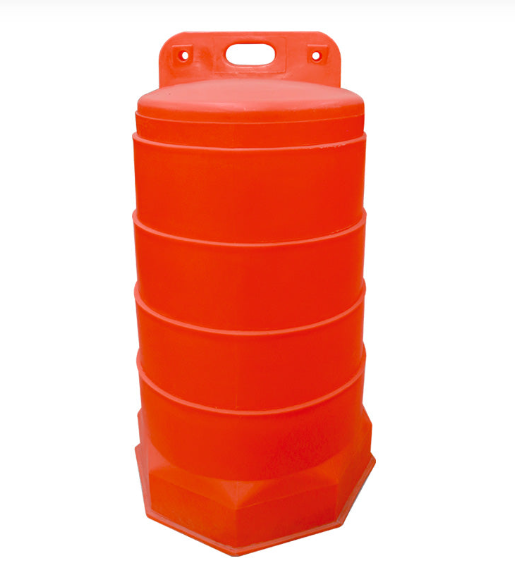 Barrera de tráfico naranja