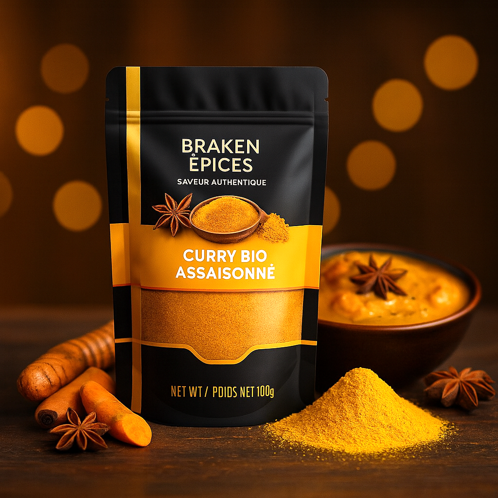 Braken Épices - Curry Bio Assaisonné/ Organic Curry Blend