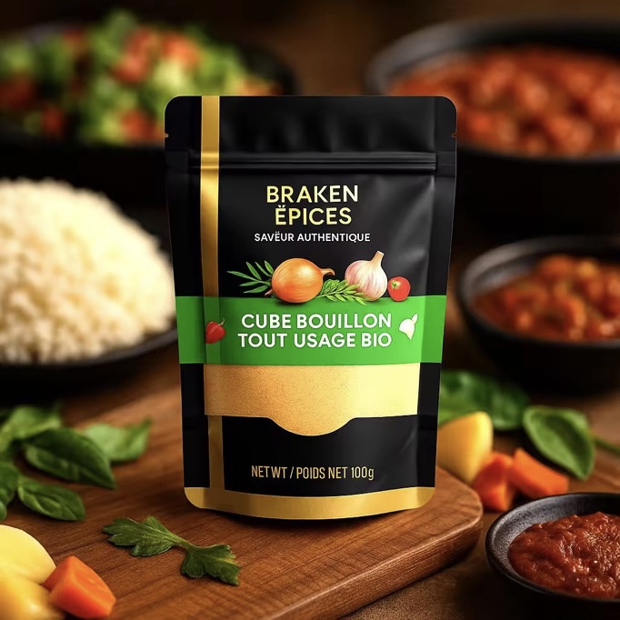 Braken Épices - Cube Bouillon Tout - Usage/ Organic All - Purpose Bouillon
