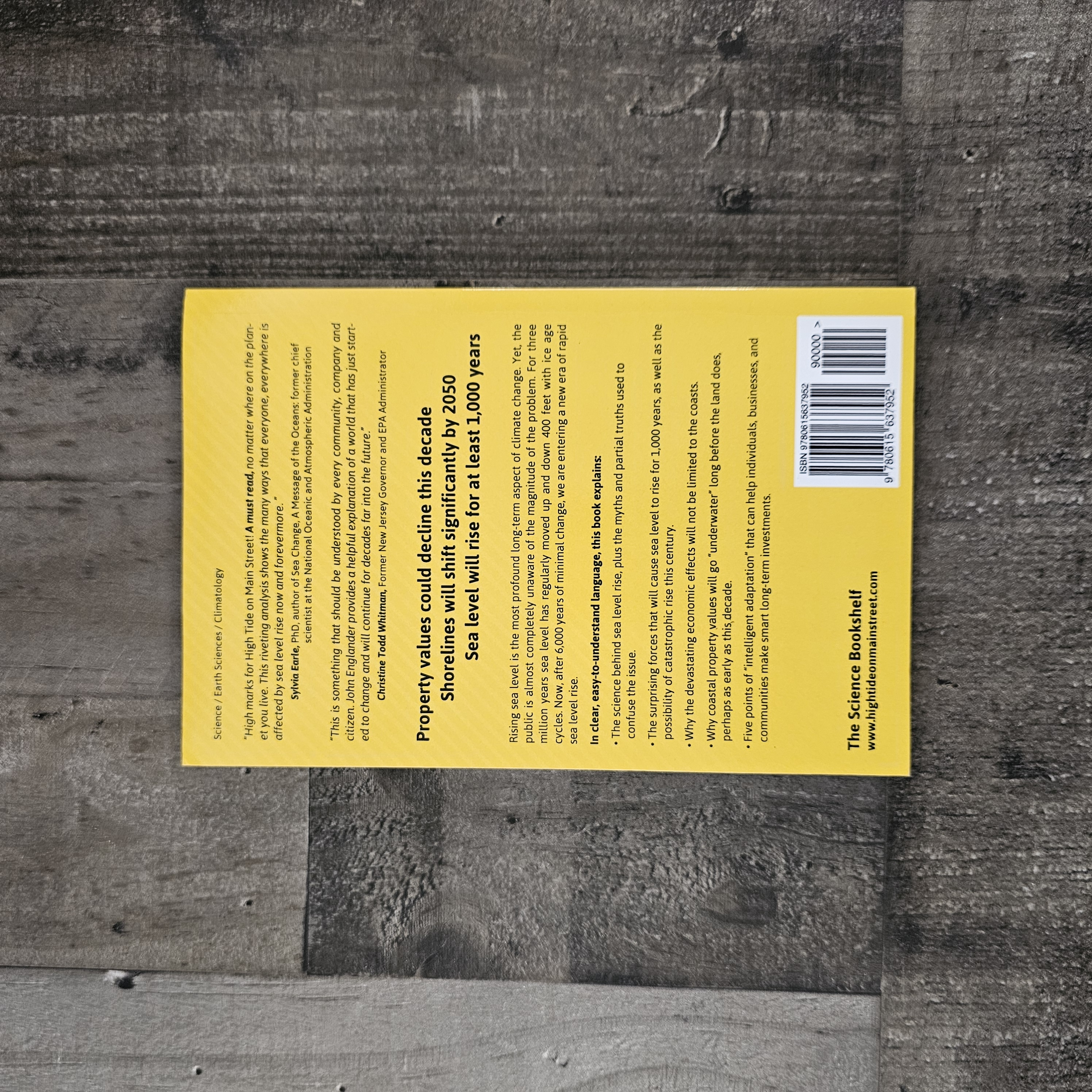 High Tide on Main Street: Rising Sea Level and the Coming Coastal Crisis By John Englander