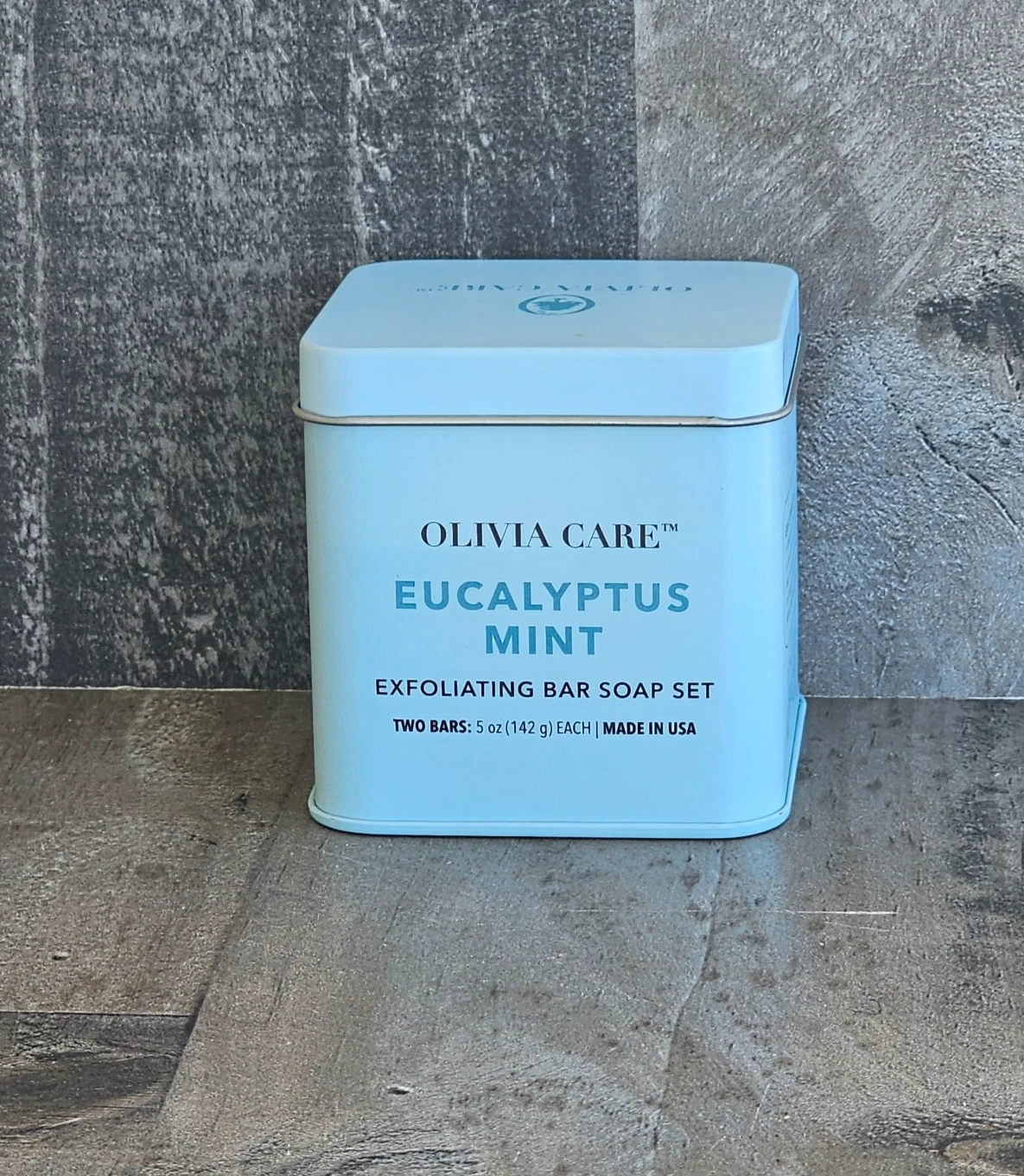 OLIVIA CARE EUCALYPTUS & MINT EXFOLIATING BAR SOAP