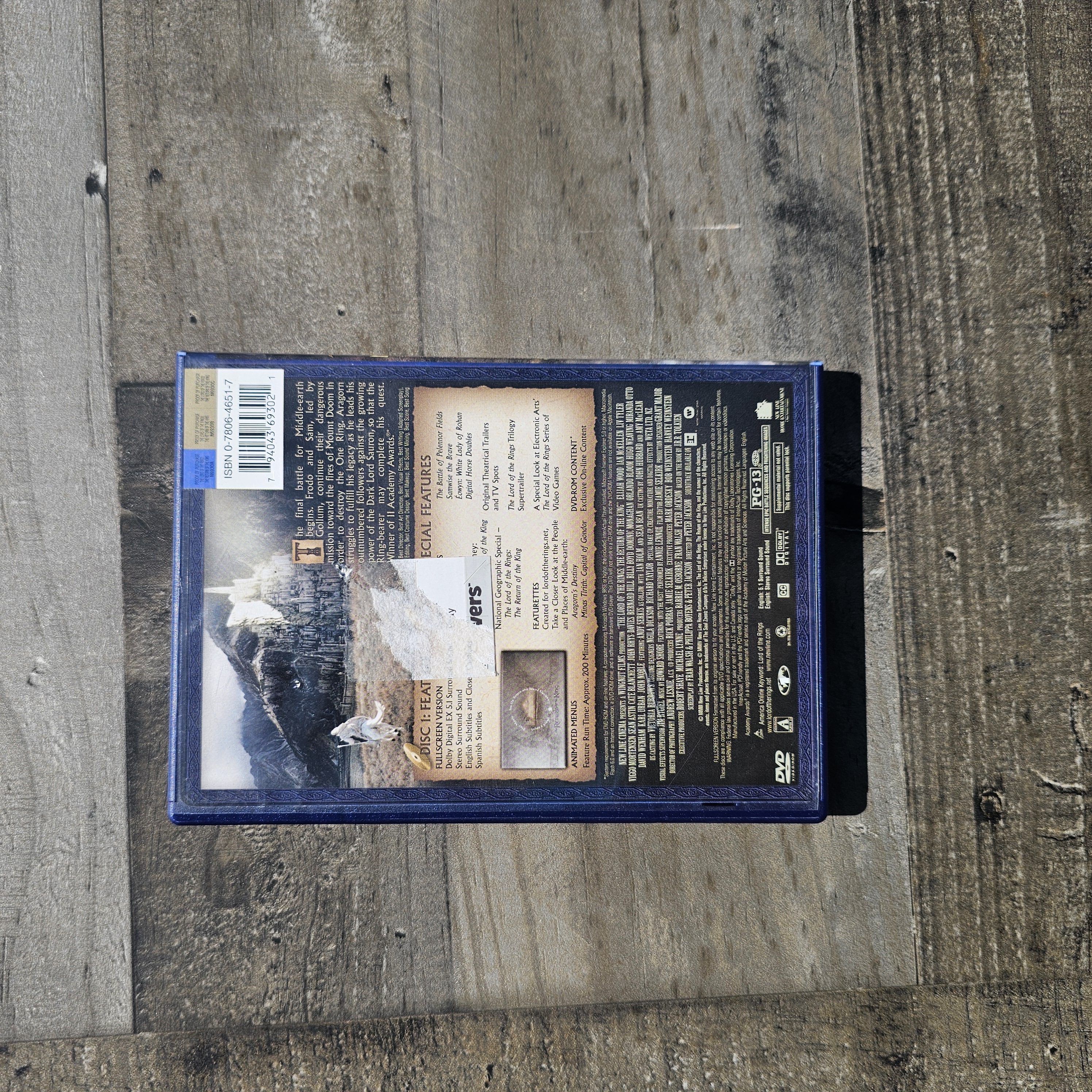 THE LORD OF THE RINGS: THE RETURN OF THE KING 