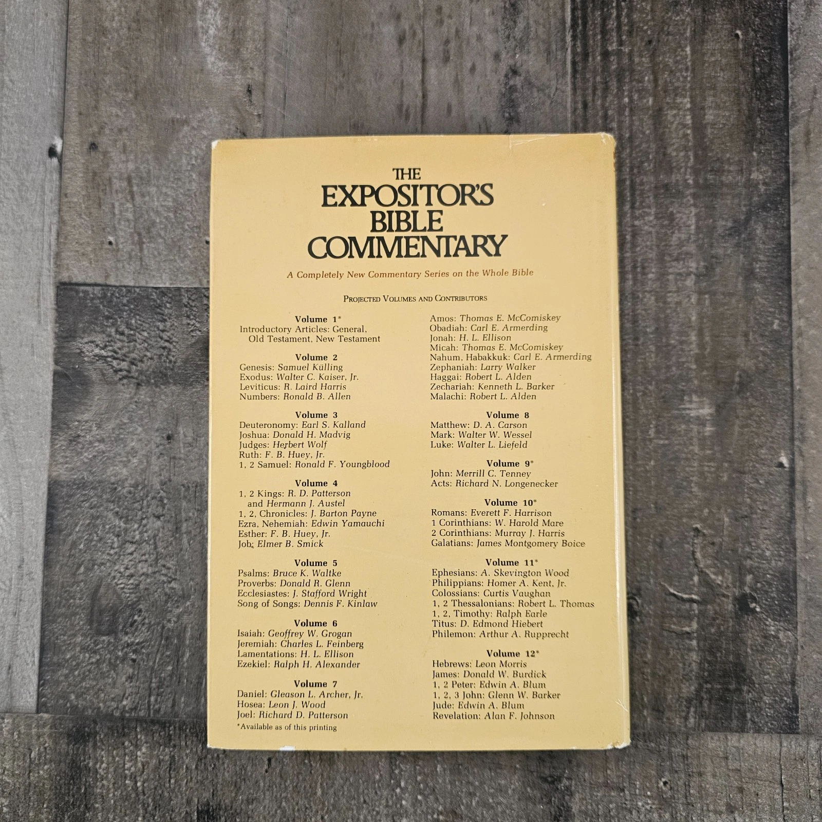 THE EXPOSITOR'S BIBLE COMMENTARY VOLUME 10 BY FRANK E. GAEBELEIN