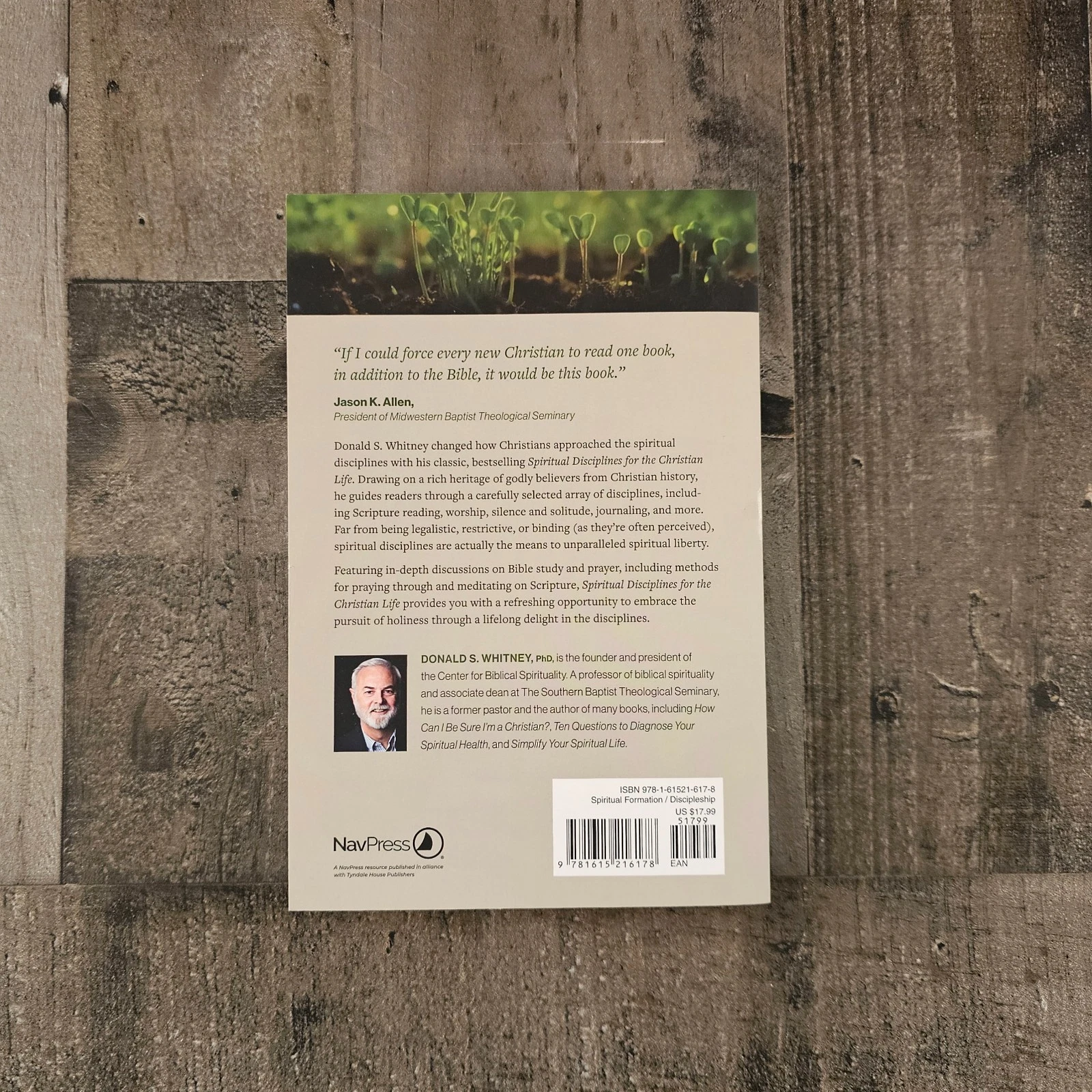 SPIRITUAL DISCIPLINES FOR THE CHRISTIAN LIFE BY DONALD S. WHITNEY