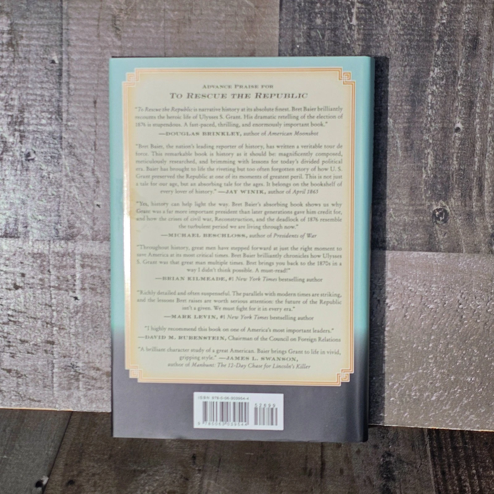 TO RESCUE THE REPUBLIC: ULYSSES S. GRANT, THE FRAGILE UNION, AND THE CRISIS OF 1876 BY BRET BAIER WITH CATHERINE WHITNEY