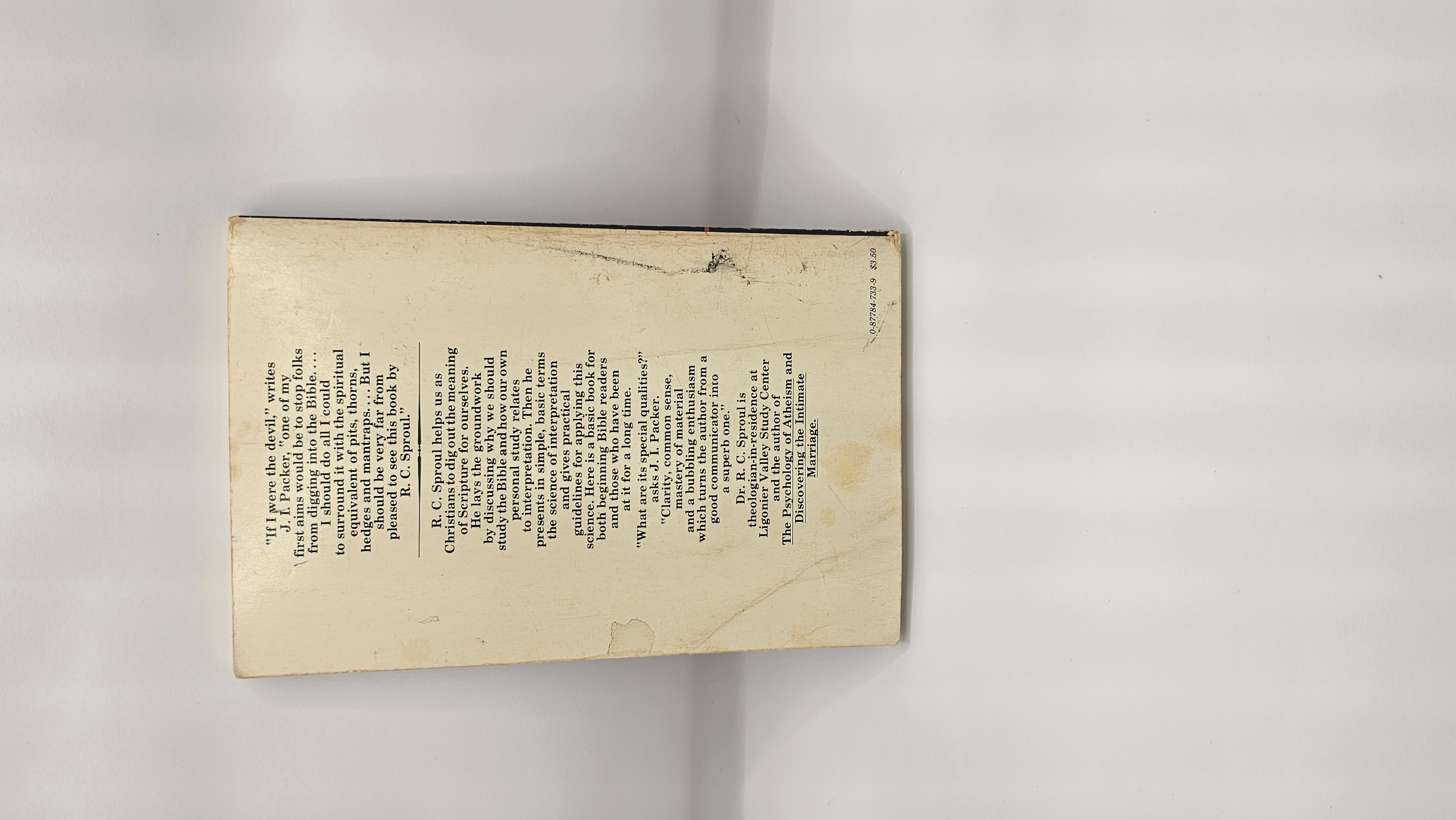 KNOWING SCRIPTURE BY R. C. SPROUL FOREWORD BY J.I. PACKER 