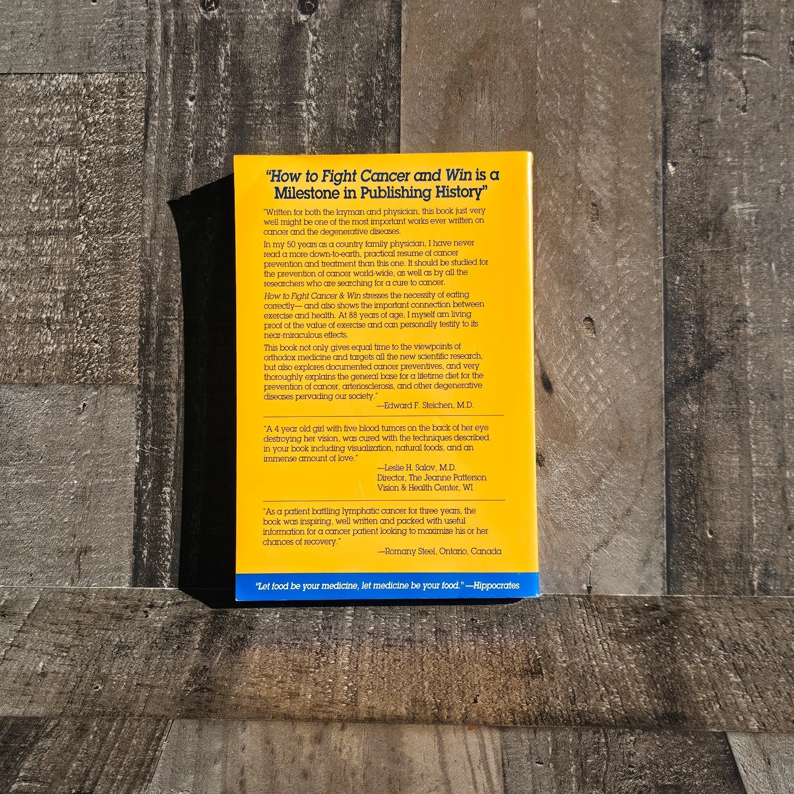 HOW TO FIGHT CANCER & WIN BY WILLIAM L. FISCHER