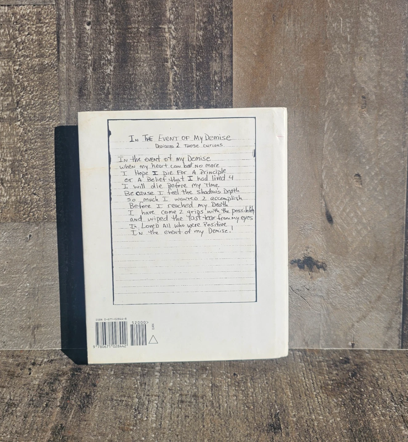 THE ROSE THAT GREW FROM CONCRETE BY TUPAC SHAKUR