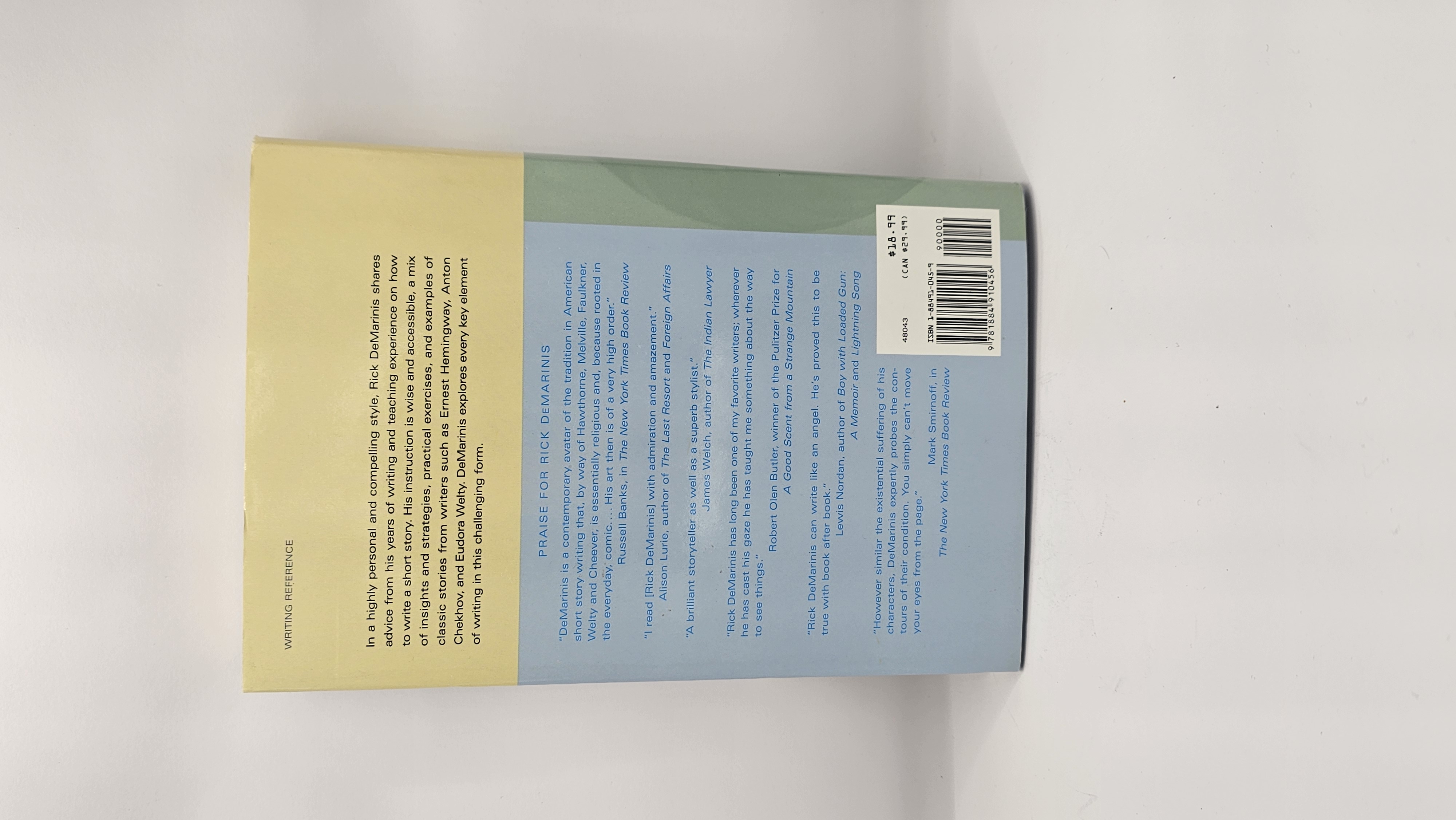 THE ART & CRAFT OF THE SHORT STORY BY RICK DeMARINIS