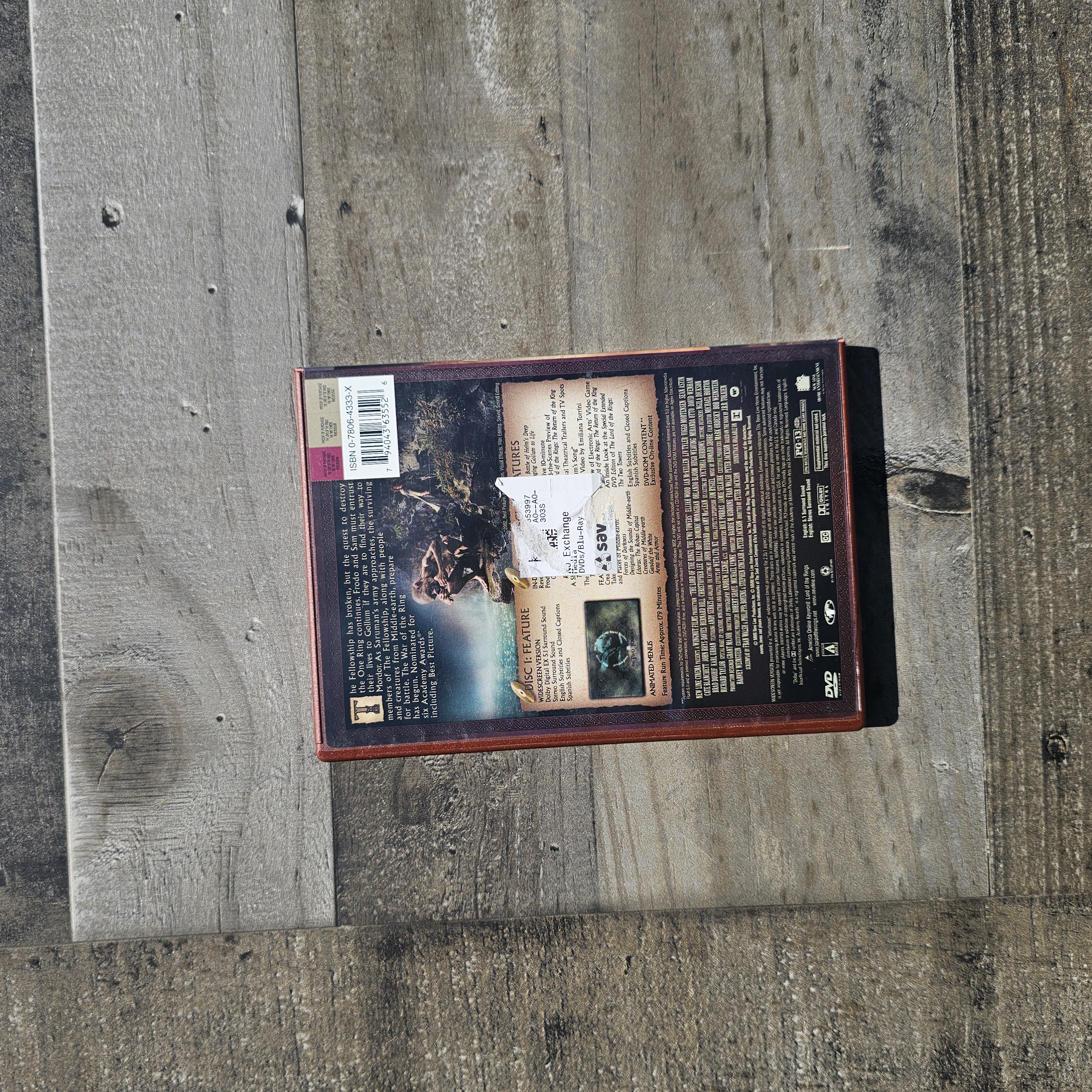 THE LORD OF THE RINGS: THE TWO TOWERS