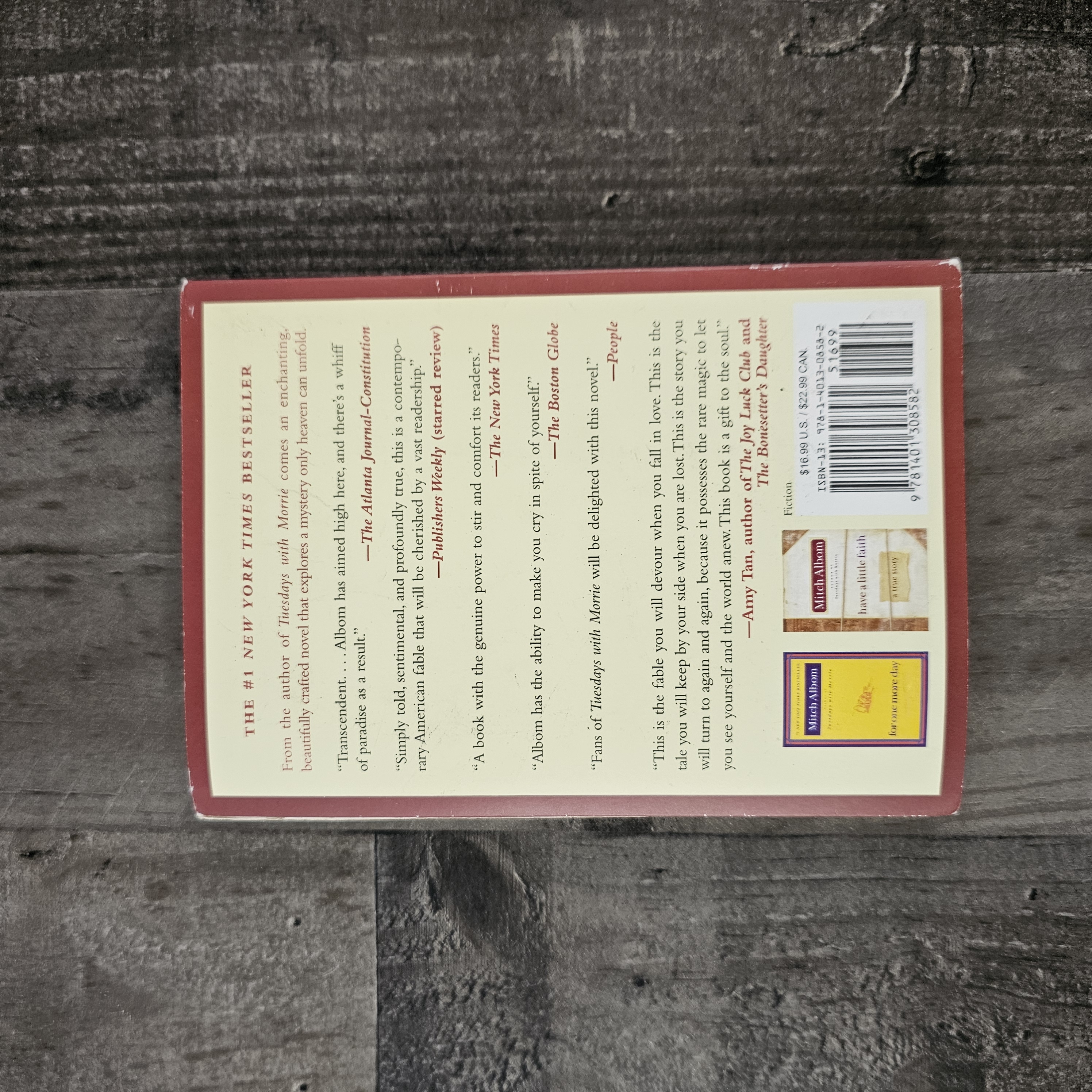 THE FIVE PEOPLE YOU MEET IN HEAVEN BY MITCH ALBOM