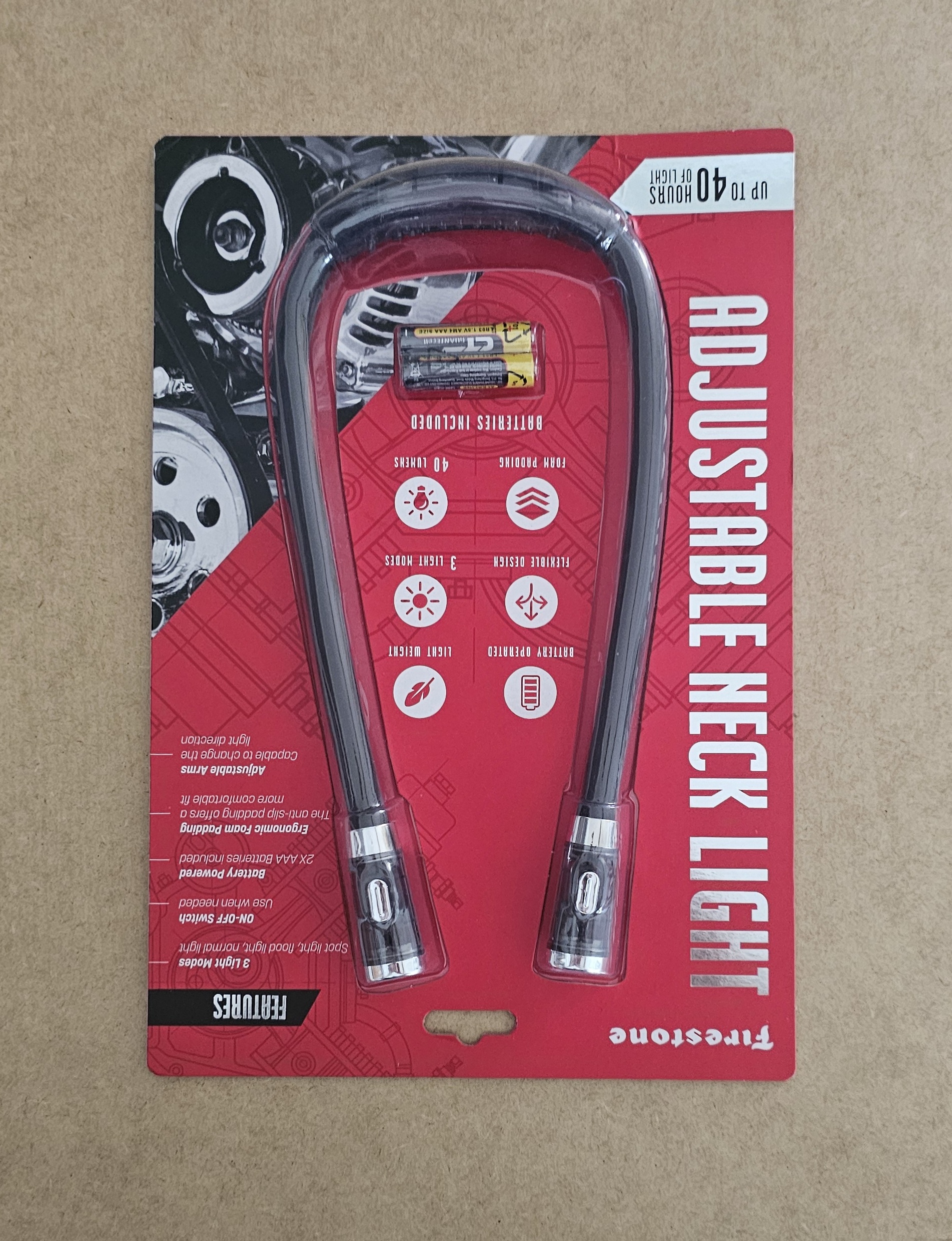 FIRESTONE HANDS FREE LED ADJUSTABLE NECK LIGHT