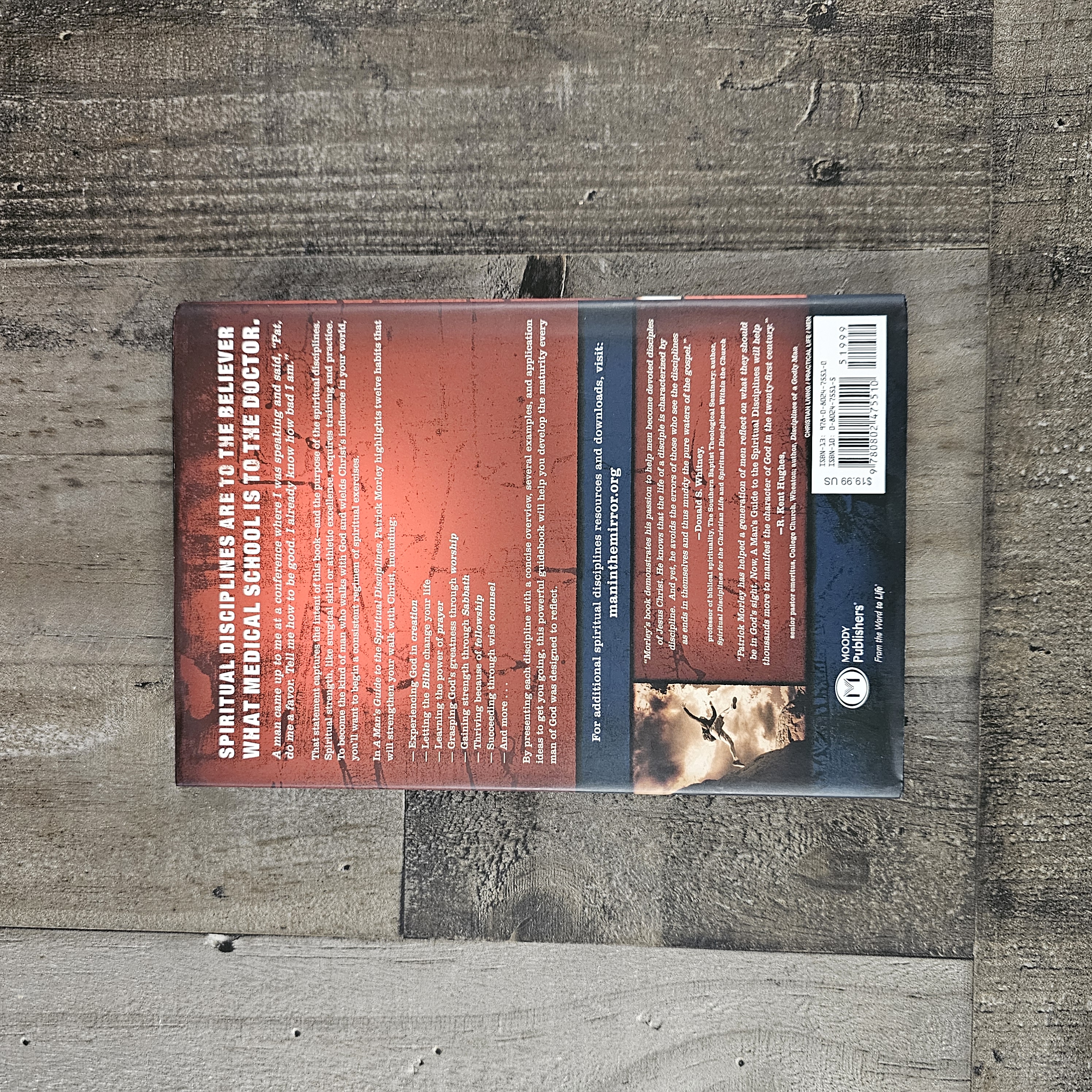 "A MAN'S GUIDE TO THE SPIRITUAL DISCIPLINES 12 HABITS TO STRENGTHEN YOUR WALK WITH CHRIST BY  PATRICK MORLEY