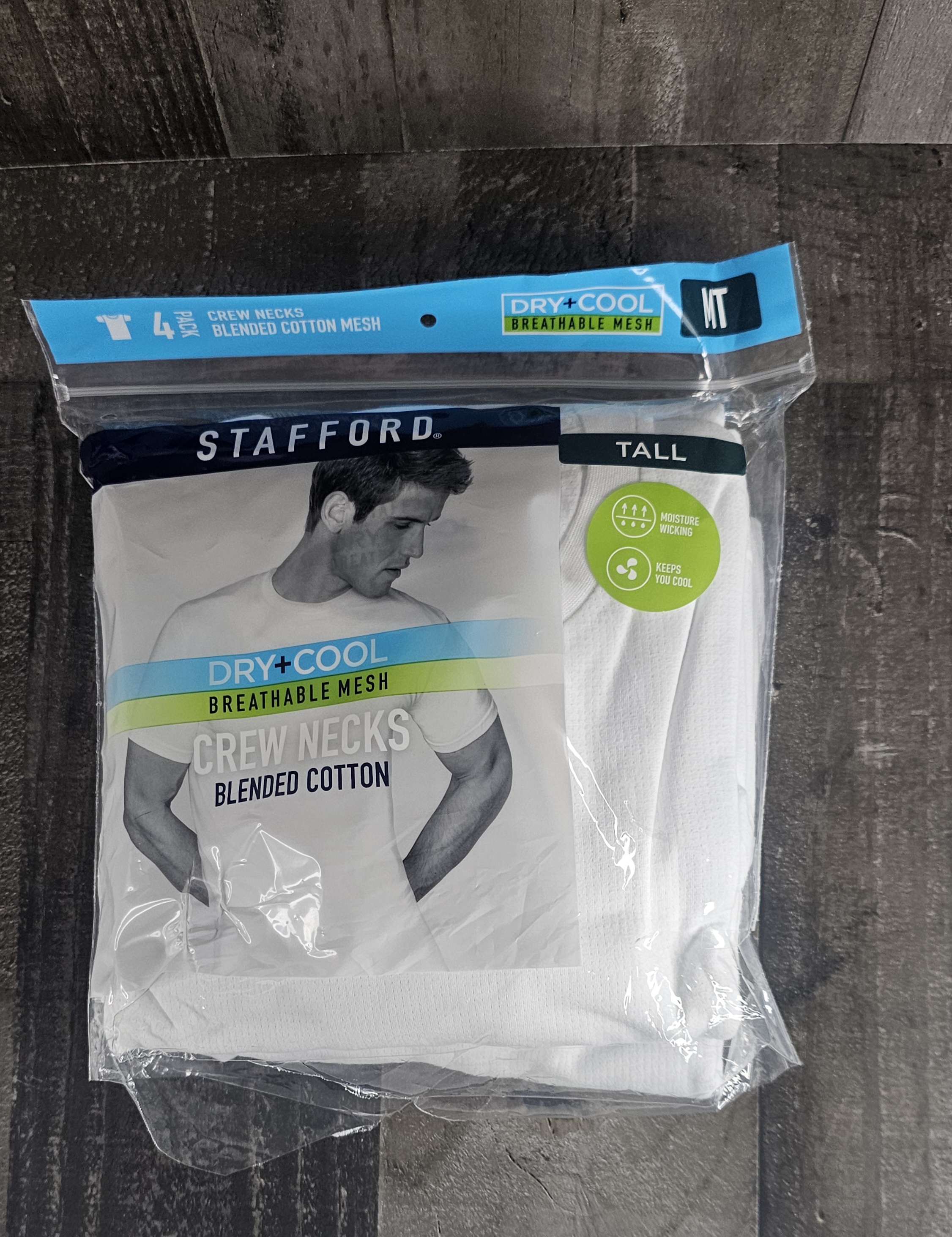 STAFFORD MEDIUM TALL WHITE T-SHIRTS