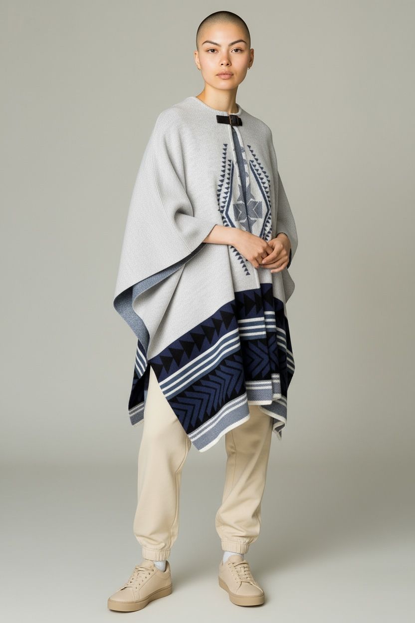 Silver Andes Poncho